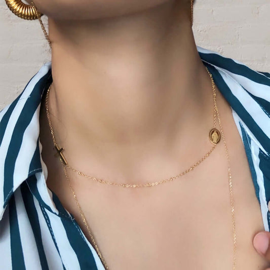 DEINTY ROSARY NECKLACE - Anacarinjewels