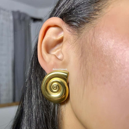 CARACOL EARRING - Anacarinjewels