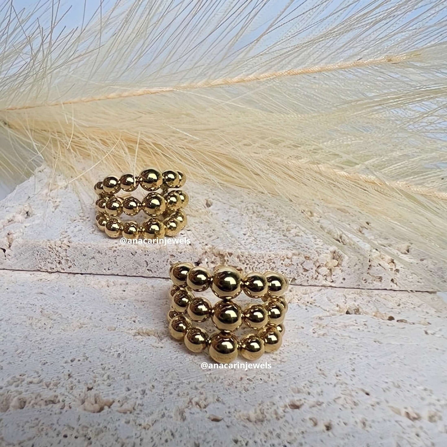 TRIPLE BALÍN EARRING - Anacarinjewels