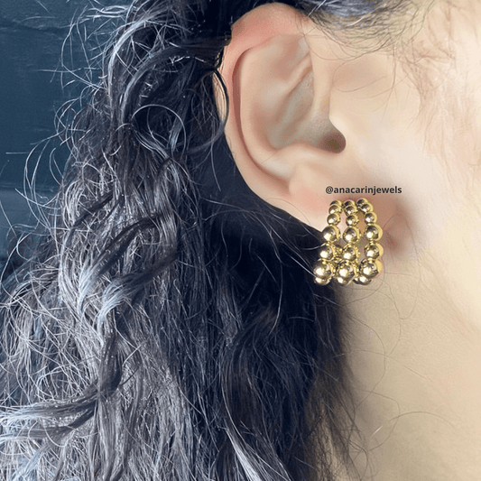 TRIPLE BALÍN EARRING - Anacarinjewels