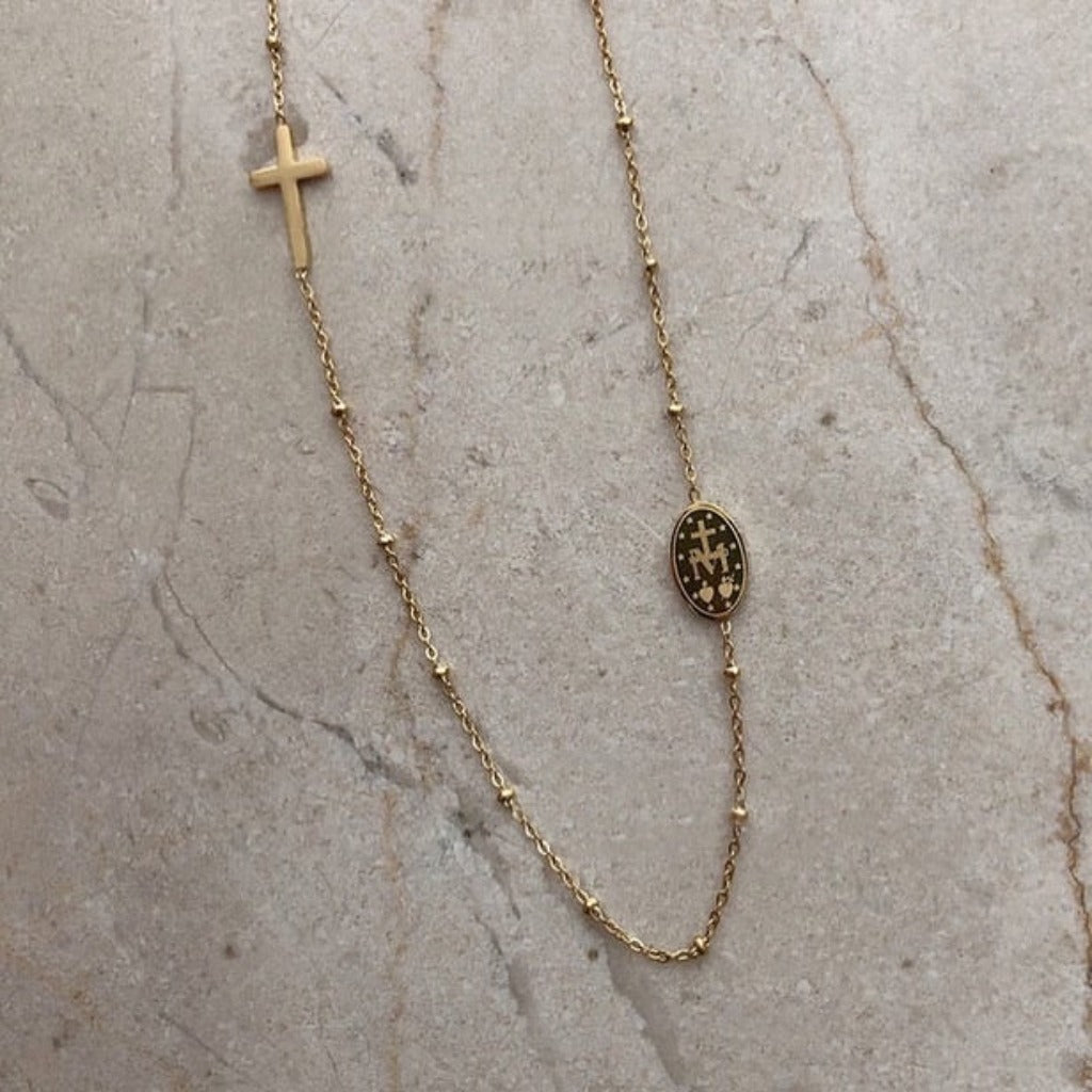 DEINTY ROSARY NECKLACE - Anacarinjewels