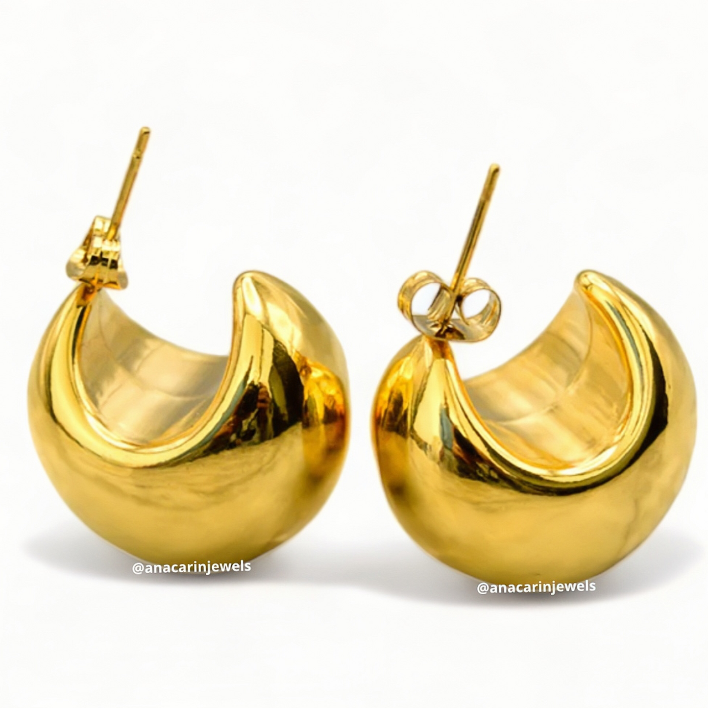 HALF MOON EARRING - Anacarinjewels