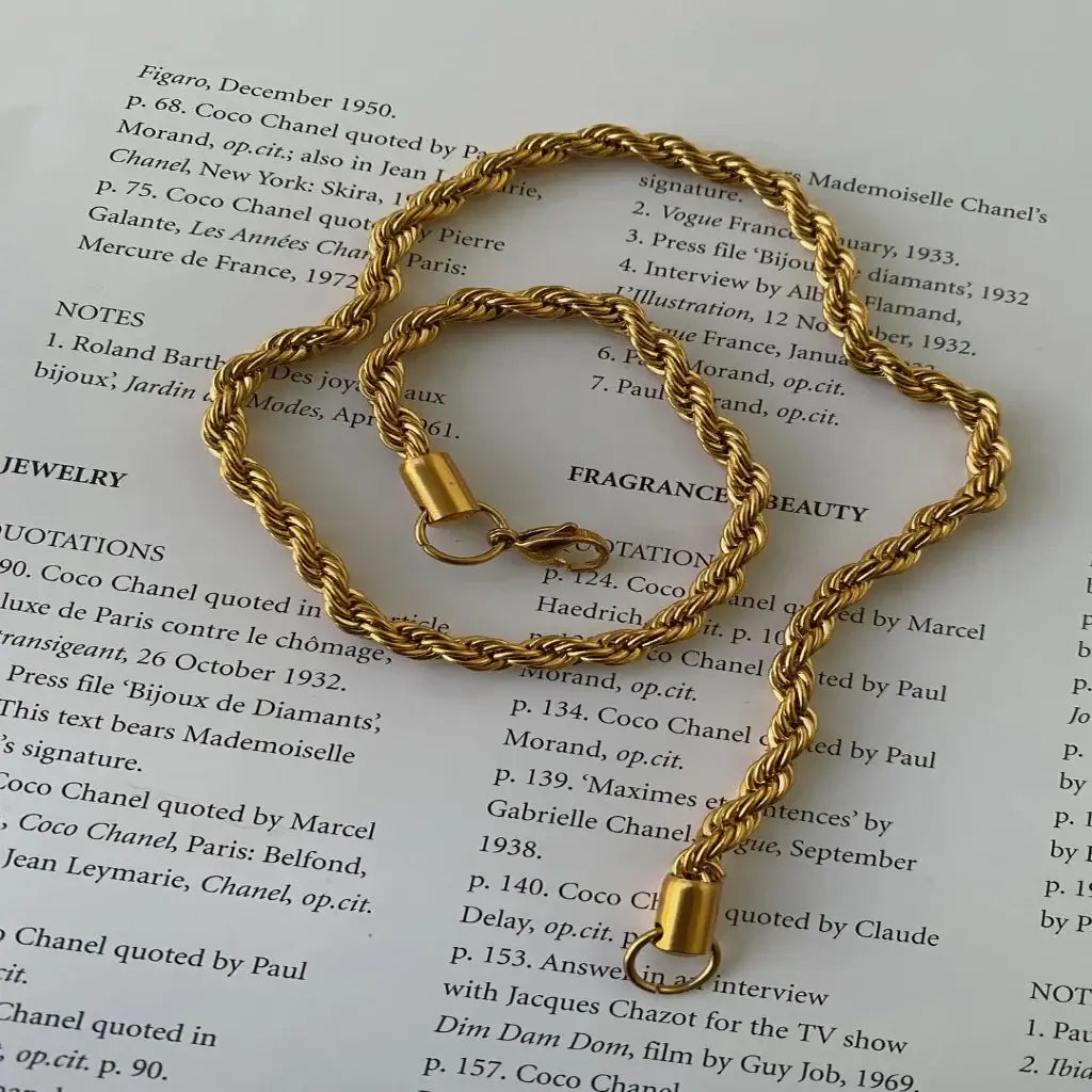 BRAIDED NECKLACE - Anacarinjewels