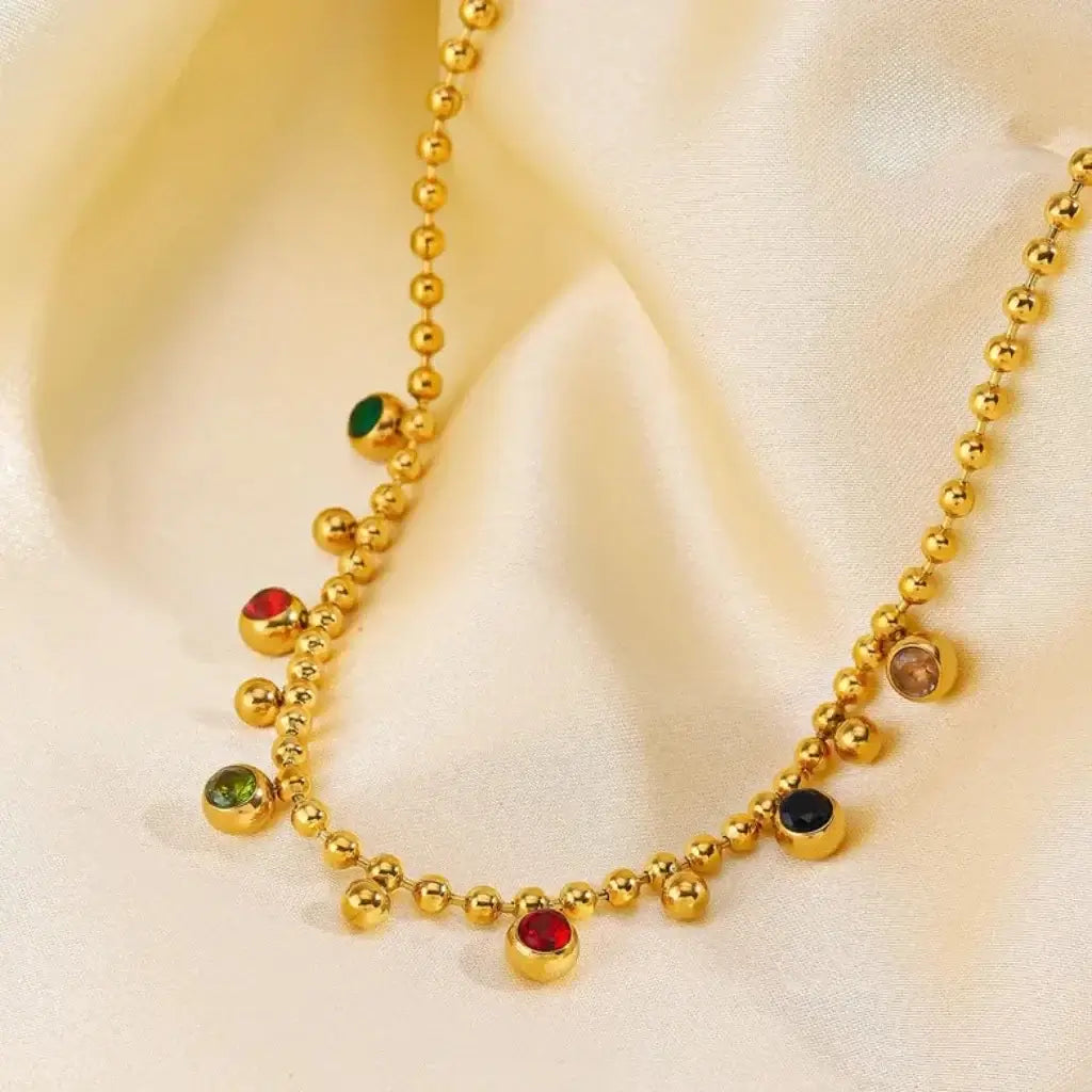 CRISTAL RAINBOW NECKLACE - Anacarinjewels