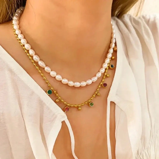 CRISTAL RAINBOW NECKLACE - Anacarinjewels