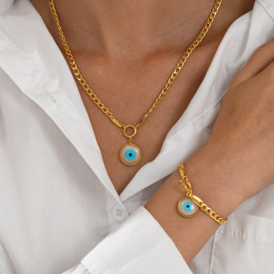 EVIL EYES NECKLACE - Anacarinjewels